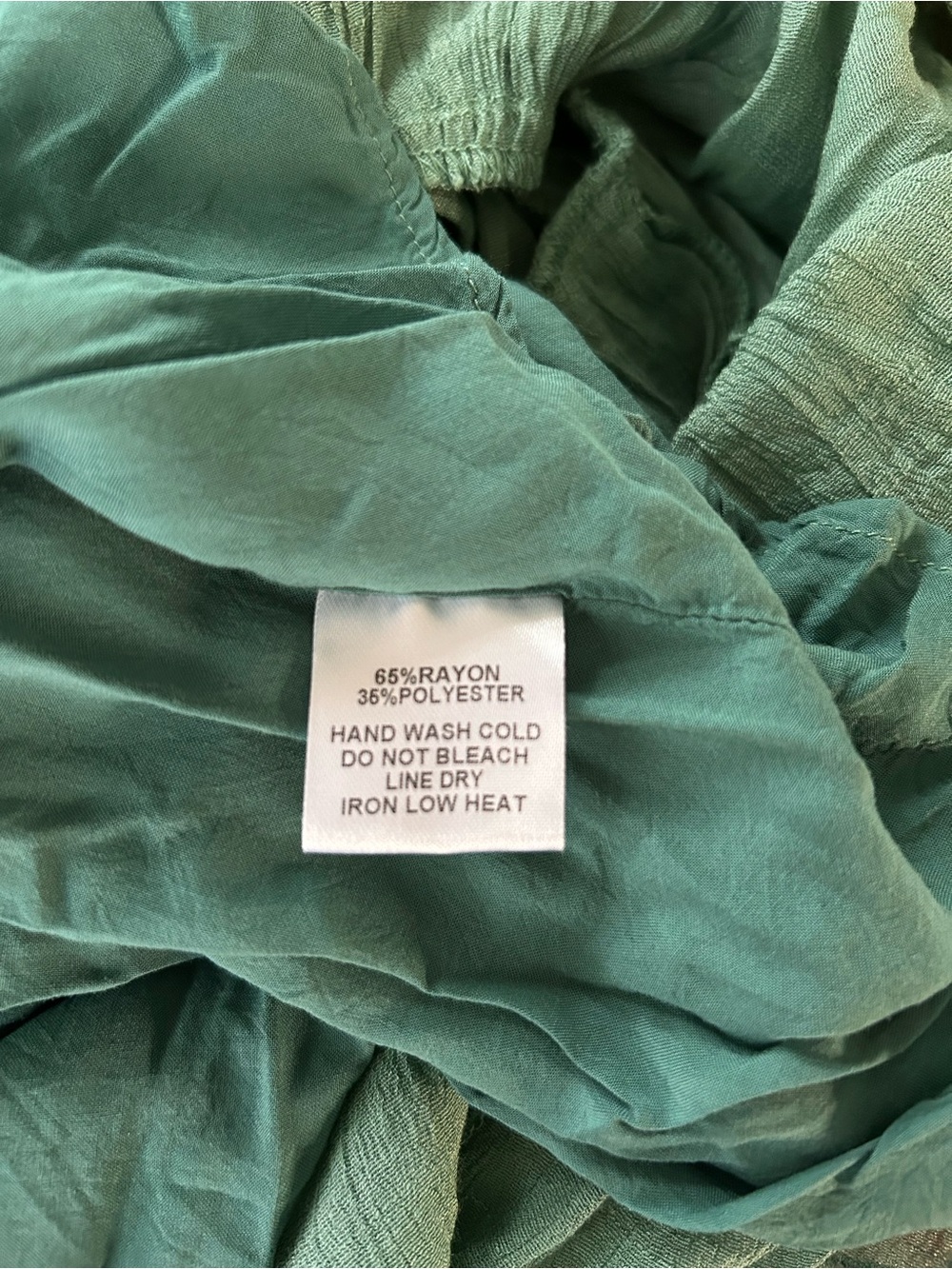 eesome Teal Green V‑Neck High‑Low Ruffle Maxi Dress - Picture 14 of 14